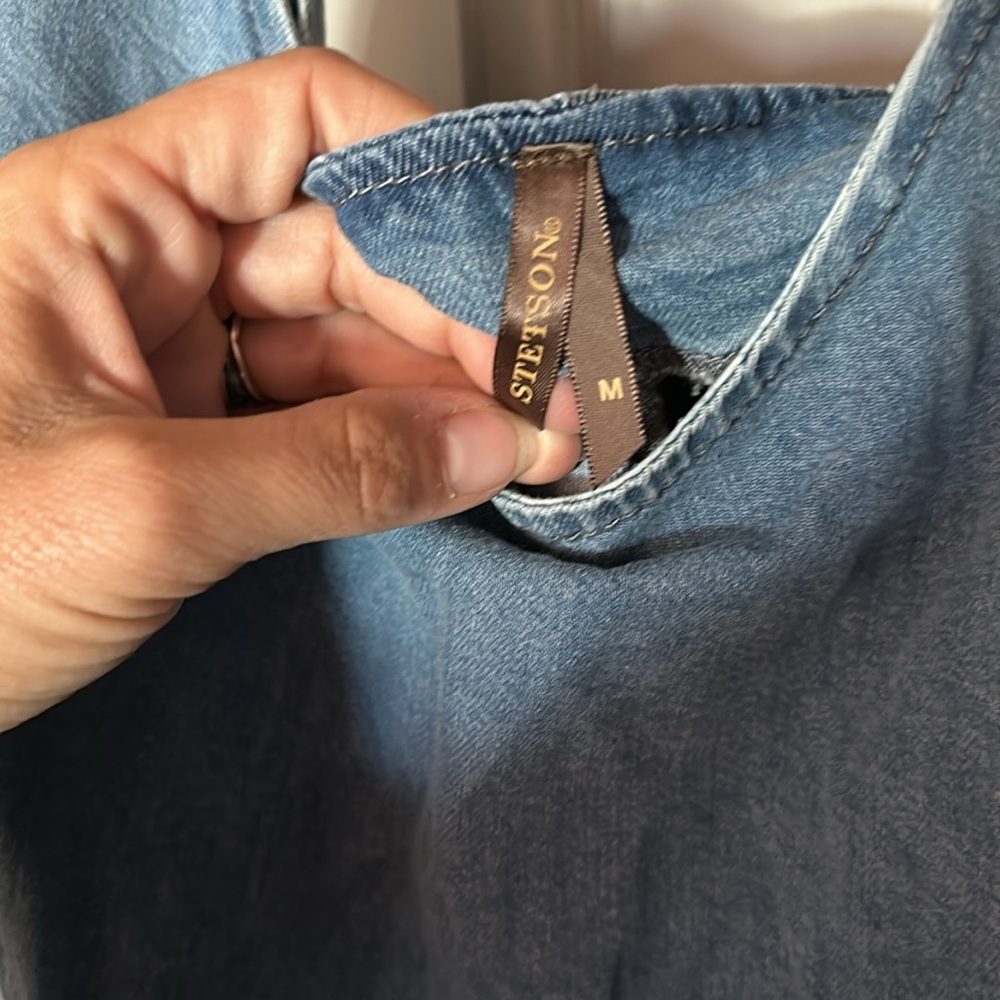 Stetson Light Blue Denim Jumpsuit - Picture 3 of 8